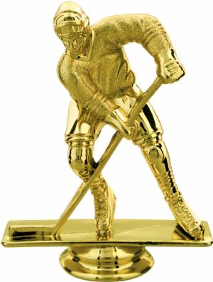 Gold 4" Male Hockey Trophy Figure