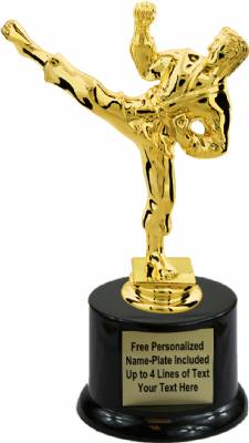 7 1/4" Male Karate Trophy Kit with Pedestal Base