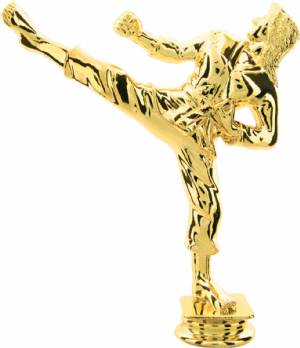 6" Female Karate Gold Trophy Figure