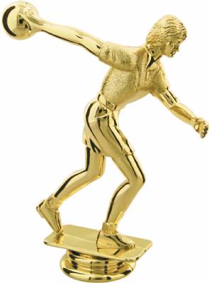 Gold 5" Female Bowler Trophy Figure