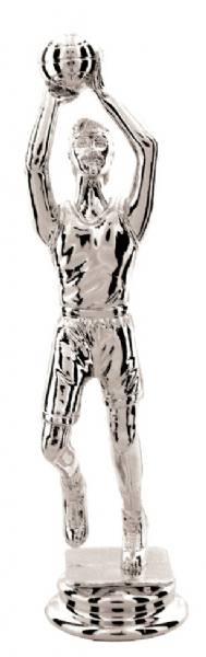 5 3/4" Silver Male Basketball Figure