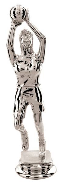 5 3/4" Silver Female Basketball Player Figure