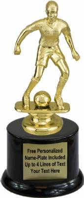 7" Female Soccer Trophy Kit with Pedestal Base