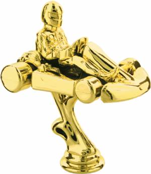 5" Go-Kart Gold Trophy Figure