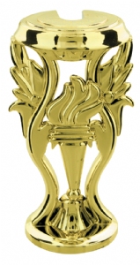 Gold 4" Torch Trophy Riser