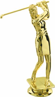 Gold 5 1/4" Female Golf Trophy Figure