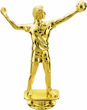 5" Male Volleyball Gold Trophy Figure