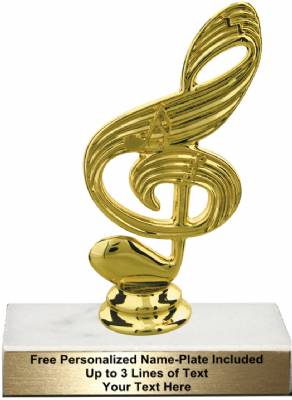 5 1/2" Music Note Trophy Kit