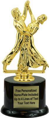 7 1/2" Ball Room Dancing Trophy Kit with Pedestal Base