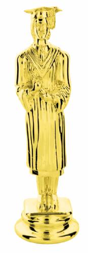 5" Female Graduate Gold Trophy Figure