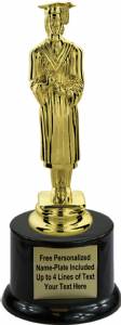 7" Female Graduate Trophy Kit with Pedestal Base