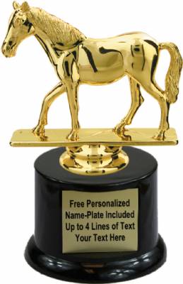 5 1/2" Quarter Horse Trophy Kit with Pedestal Base