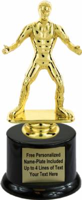 7" Wrestler Trophy Kit with Pedestal Base