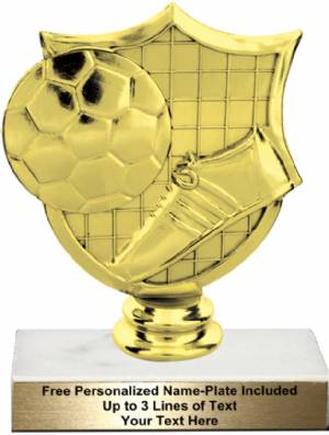 5 1/4" Soccer Shield Trophy Kit