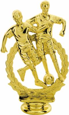 5" Male Double Action Soccer Gold Trophy Figure