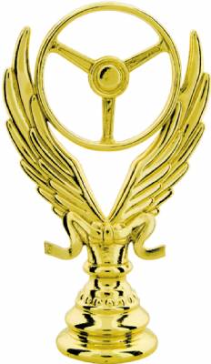 5" Winged Wheel Gold Trophy Figure