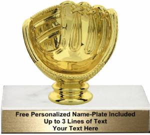 4" Baseball Glove - Ball Holder Trophy Kit