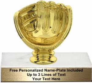 4" Baseball Glove - Ball Holder Trophy Kit