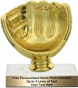 4 3/4" Softball Glove - Ball Holder Trophy Kit