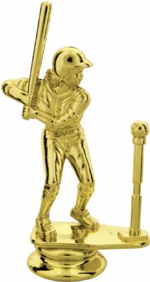 4 3/4" Female T-Ball Gold Trophy Figure