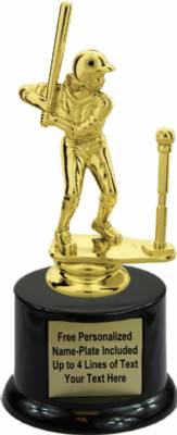 6 3/4" Female T-Ball Trophy Kit with Pedestal Base