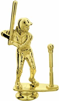 6" Female T-Ball Gold Trophy Figure