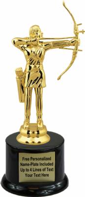 8" Female Archer Trophy Kit with Pedestal Base