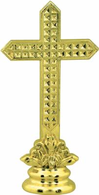 5" Cross Gold Trophy Figure