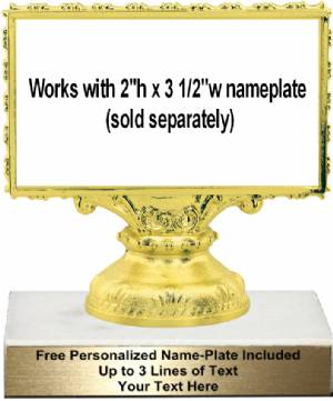 4 3/4" - 3 1/2" x 2" Plate Holder Trophy Kit #2