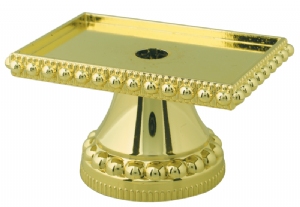 Gold 1 3/4" Rectangular Pedestal Trophy Riser