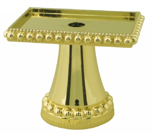 Gold 2 1/2" Rectangular Pedestal Trophy Riser