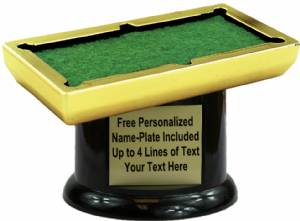 4 1/4" Pool Table Trophy Kit with Pedestal Base