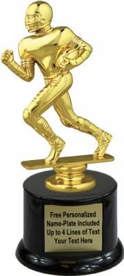 7 1/4" Football Runner Trophy Kit with Pedestal Base