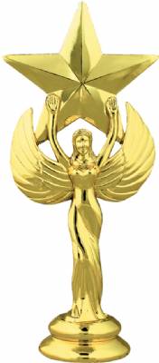 5 1/2" Victory with Star Gold Trophy Figure