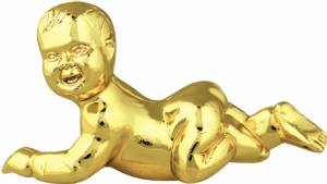 1 5/8" Baby Gold Trophy Figure