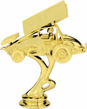 5" Sprint Car Gold Trophy Figure