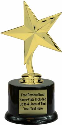 6 3/4" Star Trophy Kit with Pedestal Base