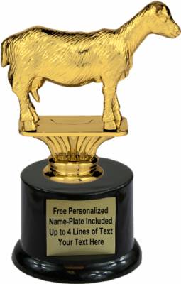 5 1/2" Dairy Goat Trophy Kit with Pedestal Base