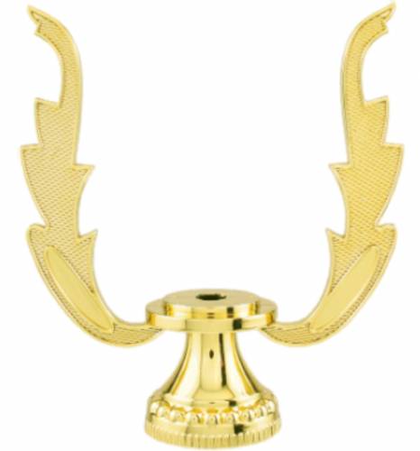 6" Gold Wreath Trophy Riser