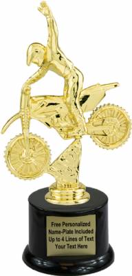 8" Motocross Trophy Kit with Pedestal Base