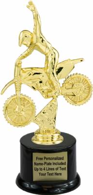 8" Motocross Trophy Kit with Pedestal Base