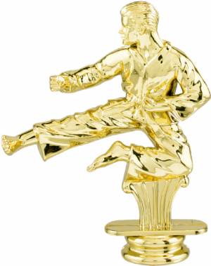 4 1/4" Gold Male Karate Figure