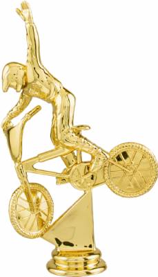 6 1/4" BMX Rider Gold Trophy Figure