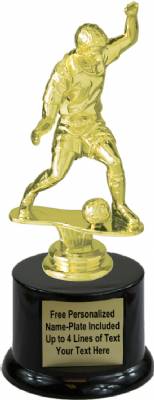 7" Male Soccer Trophy Kit with Pedestal Base