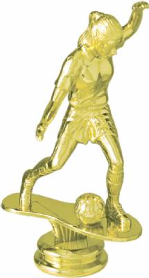 5" Female Soccer Gold Trophy Figure