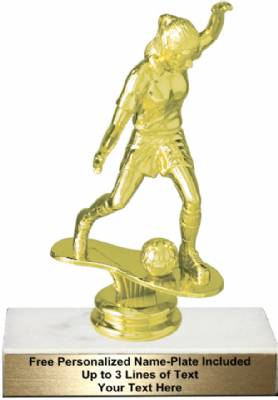 5 3/4" Female Soccer Trophy Kit