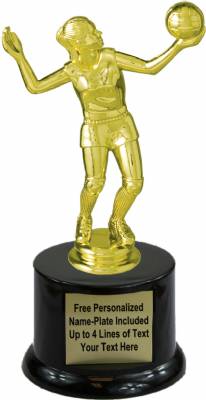 7 1/4" Female Volleyball Trophy Kit with Pedestal Base