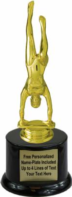 7 1/2" Female Gymnast Trophy Kit with Pedestal Base