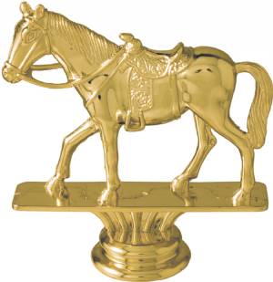 Gold 3 3/4" Western Horse Trophy Figure