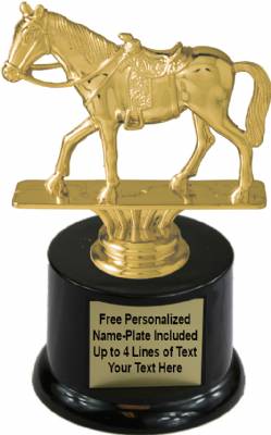 5 3/4" Western Horse Trophy Kit with Pedestal Base